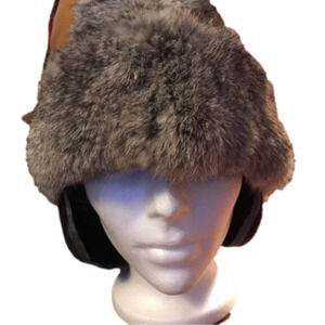 Vintage Fur Hat. Unisex. Possibly Rabbit Fur?